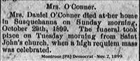 O'Connor, Mrs. Daniel